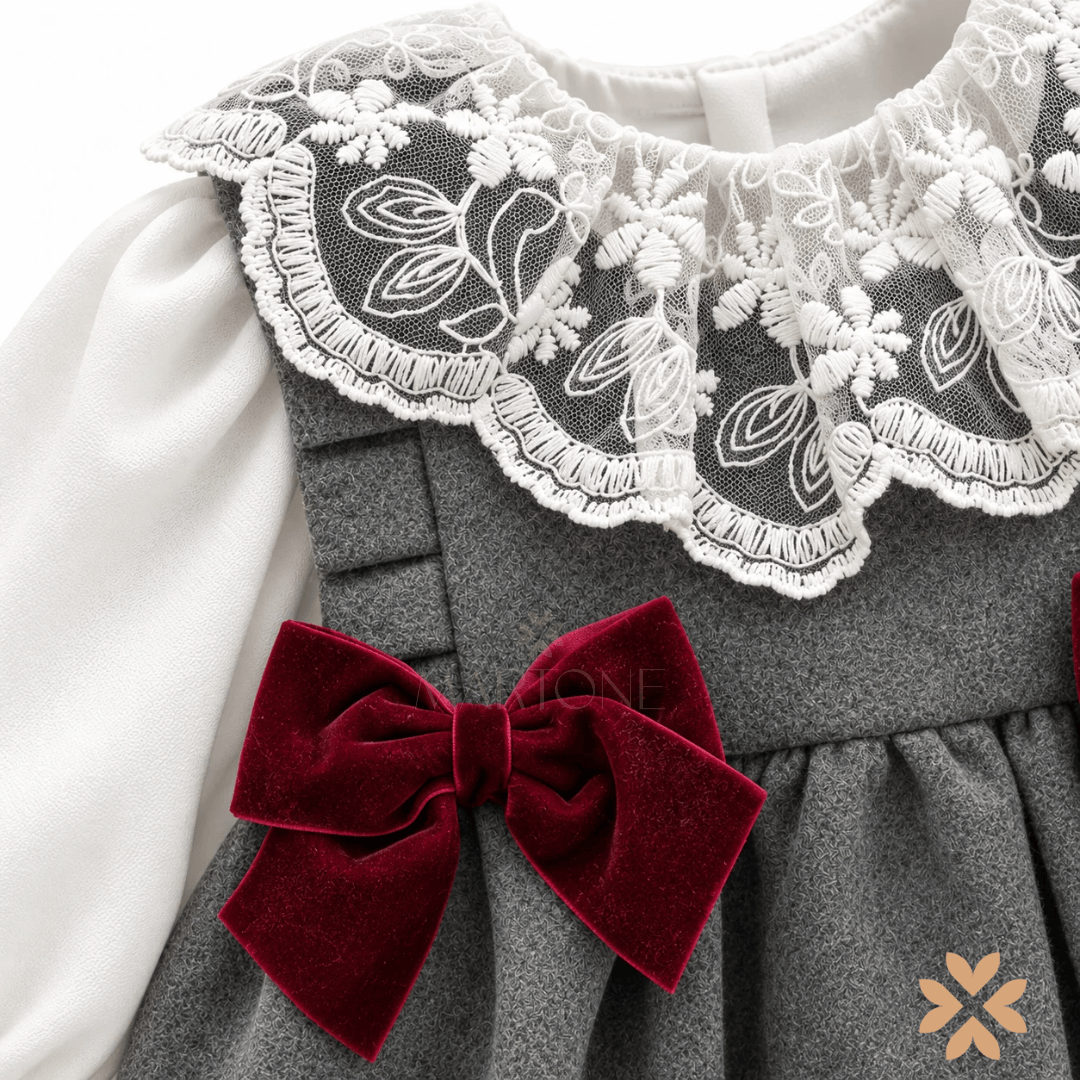 Pagliaccetto Con Pizzo e Fiocchi - La Sartoria Dei Piccoli
