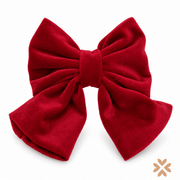 Ferrettino con fiocco in velluto rosso