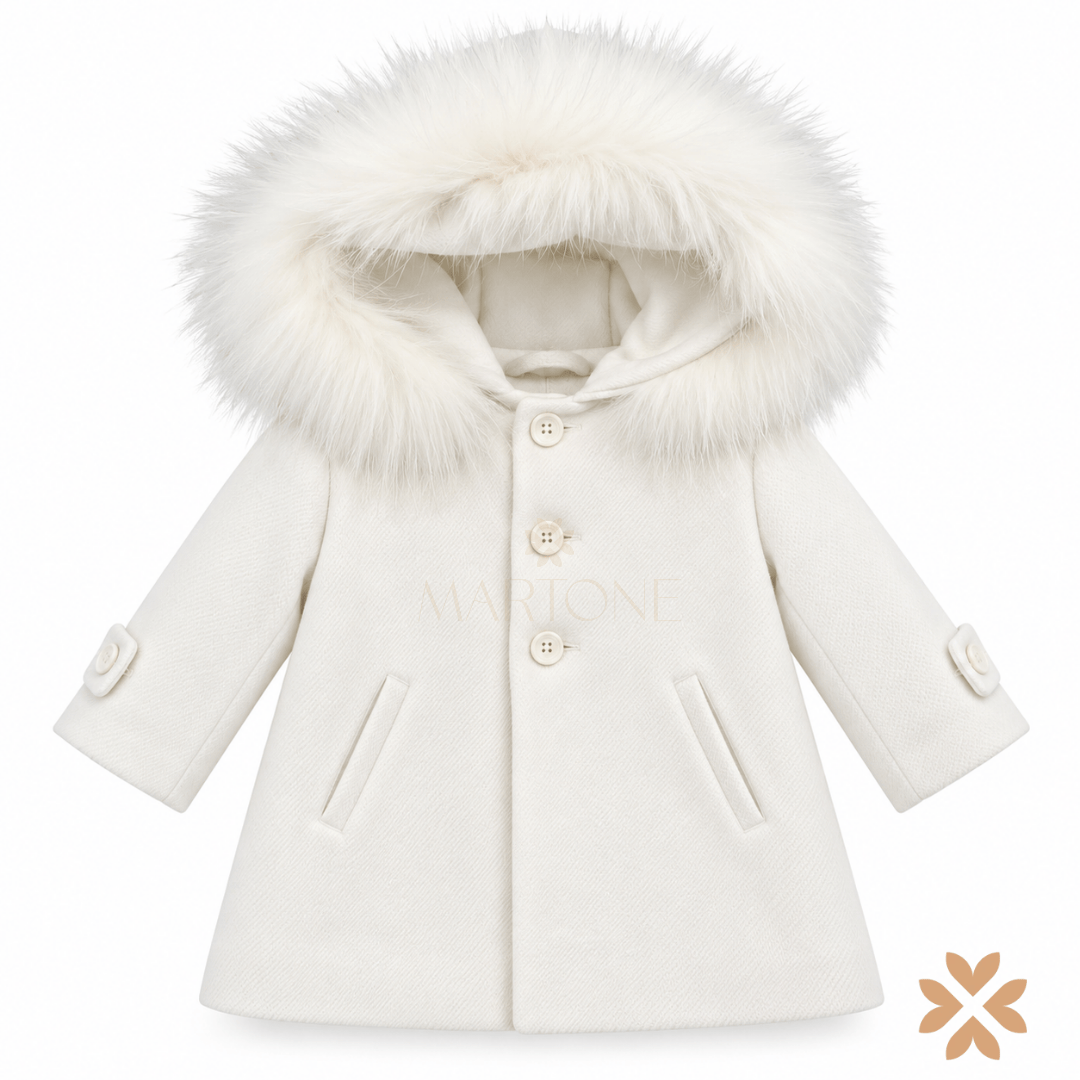 Cappotto Ecopelliccia Bianco