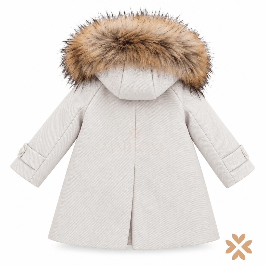 Cappotto in Panno con Ecopelliccia