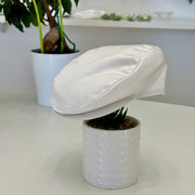 Luxury Clotch Cap Mikado Bianco