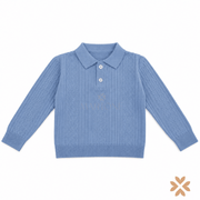 Polo in Maglia Celeste - Manuell&Frank
