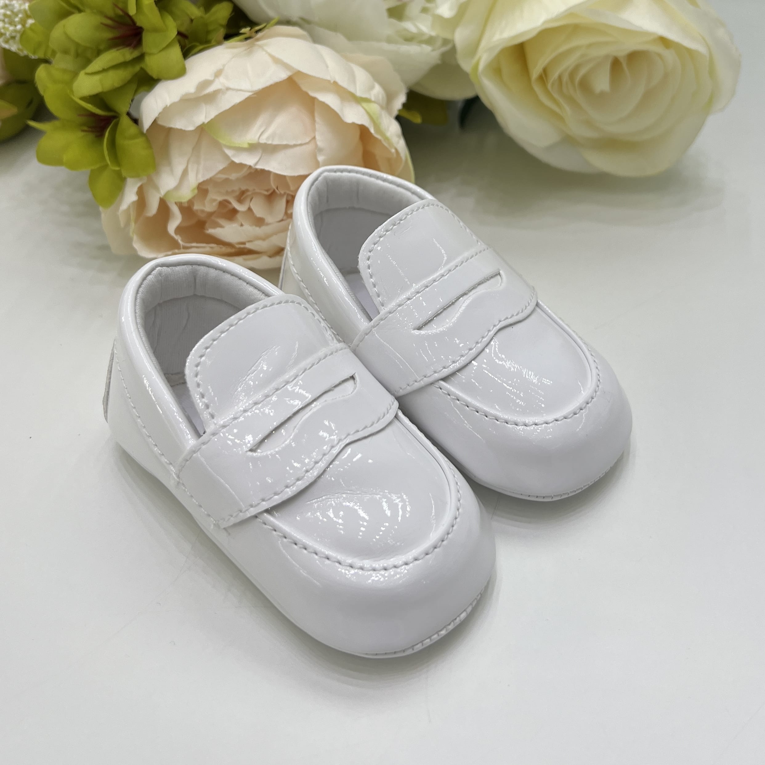 Mocassino lucido bianco
