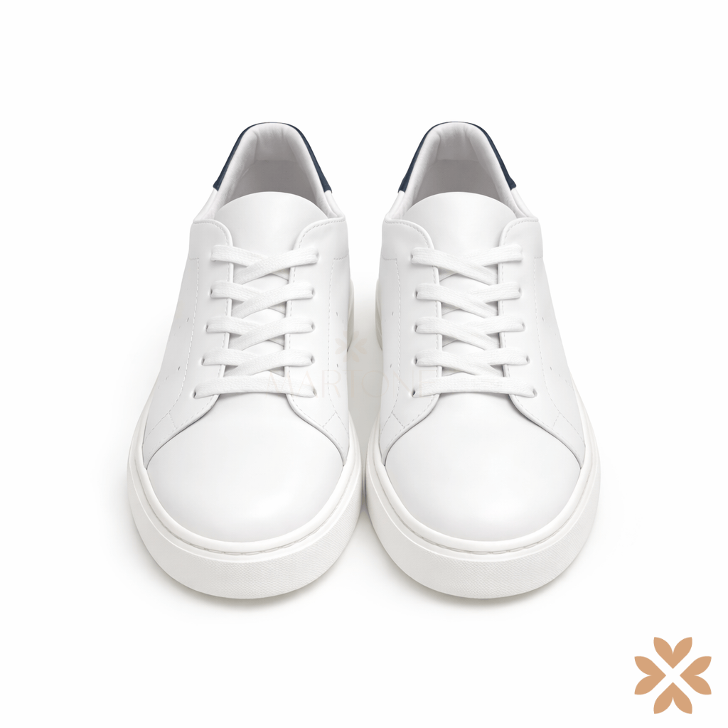 Sneakers bimbo talloncino blu