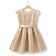 Abito champagne rosa  jacquard