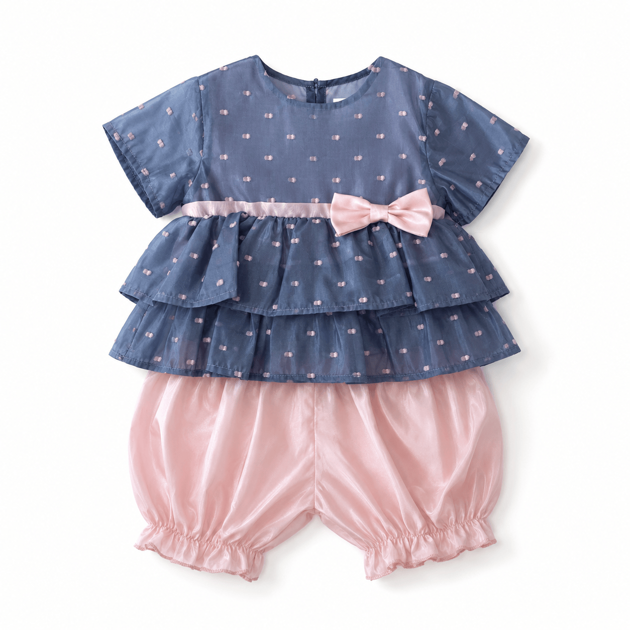 Completo blu e rosa