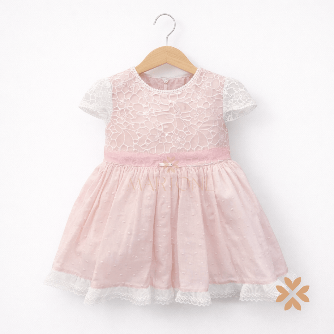 Abito macramè rosa - Mimosa