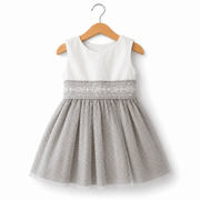 Abito elegante tulle plumetis - Menninas