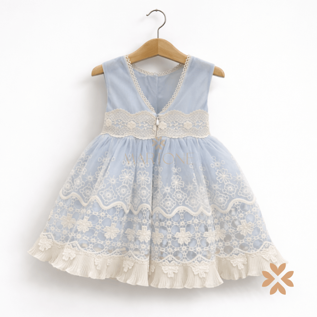Abitino tulle e pizzo macramè - Mimosa