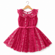 Abito in pizzo Fucsia - Mon A