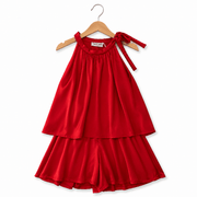Tuta bambina in raso corta - ODI ET AMO