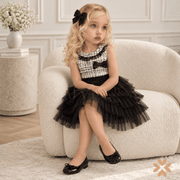Abito in Tweed e Balze in Tulle - Peti Posh