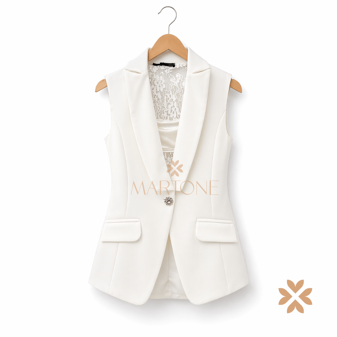 Tuta corta stile blazer
