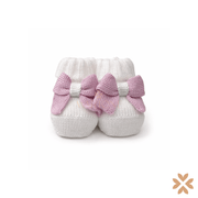 Babbucce fiocco glicine - Primodì Bebè