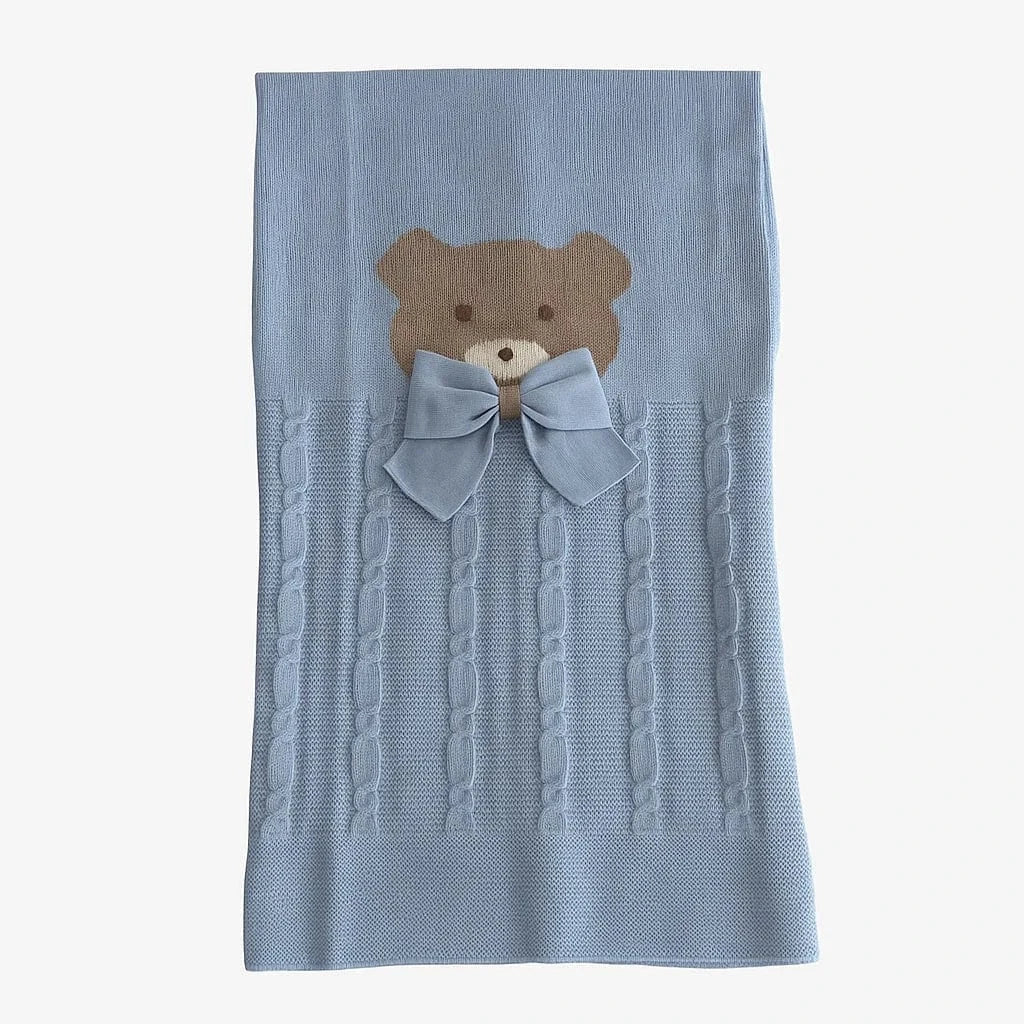 Coperta lana orsetto - Primodì Bebè
