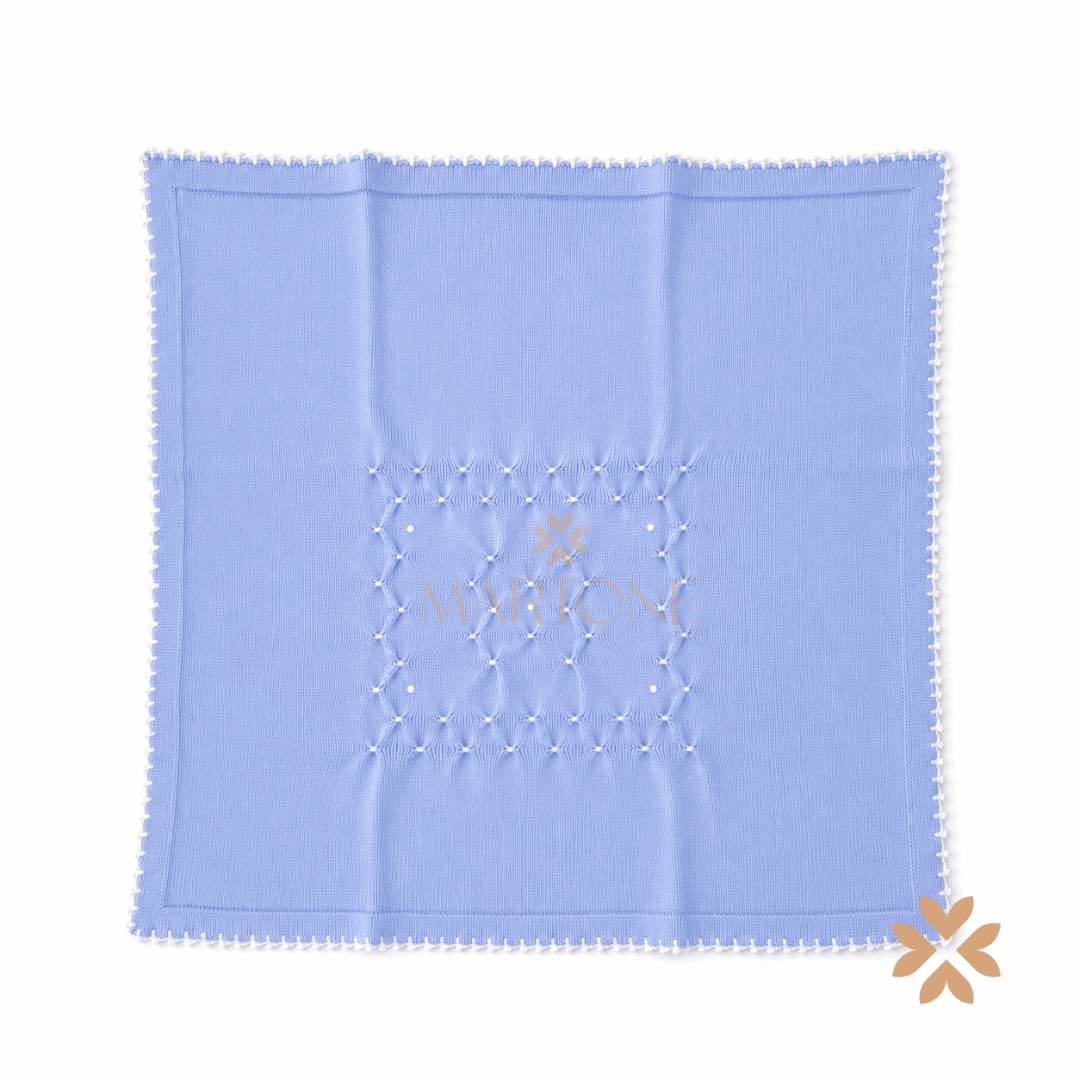 Coperta lana in punto smock - Primodì Bebè
