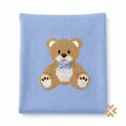 Coperta Teddy Cielo in pura lana - Primodì Bebè