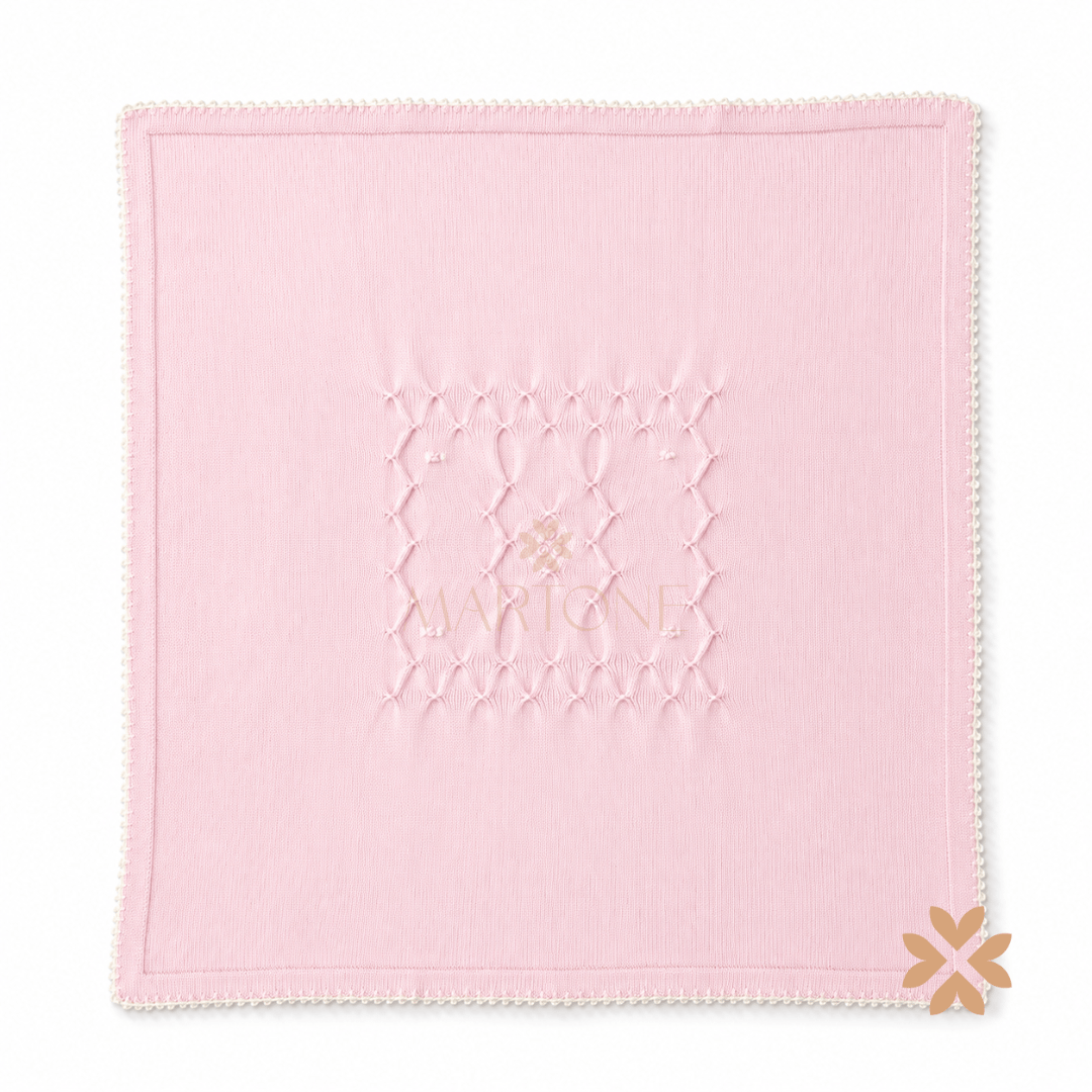 Copertina Rosa Baby in lana - Primodì Bebè