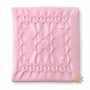 Copertina Rosa Baby in lana - Primodì Bebè
