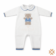 Tutina in filo di cotone con orsetto - Primodì Bebè