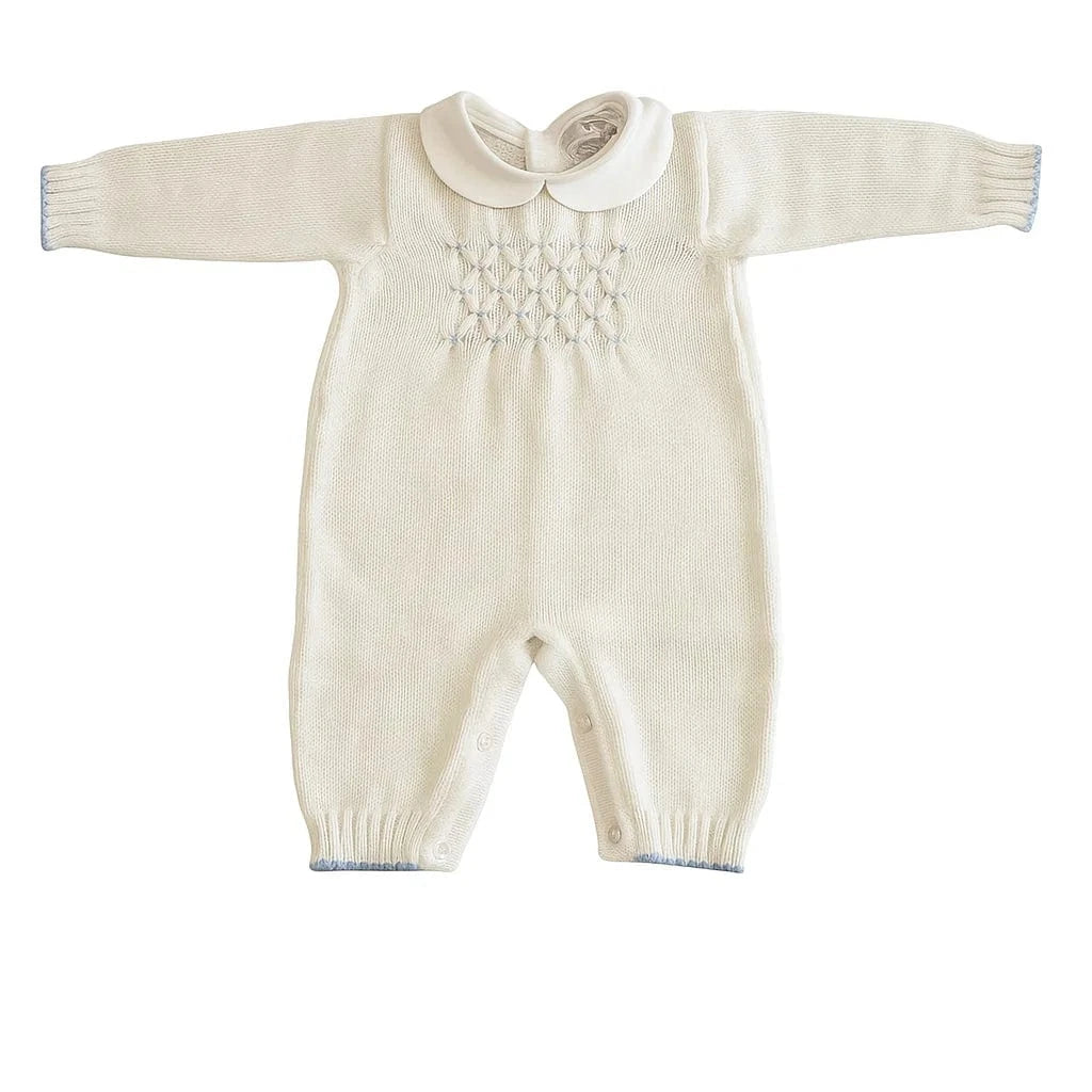 Tutina intera lana punto smock - Primodì Bebè