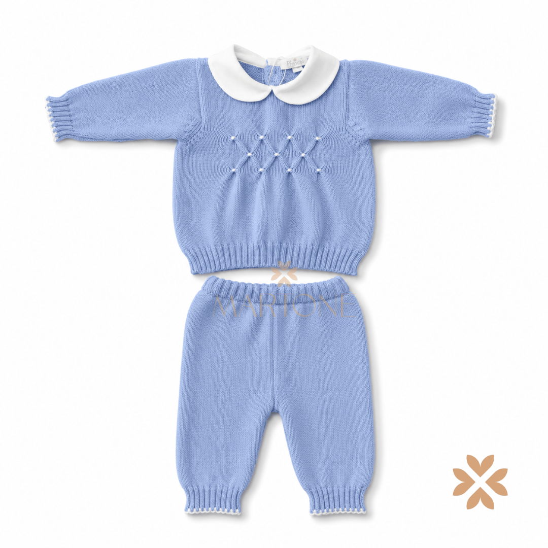 Tutina spezzata punto smock - Primodì Bebè