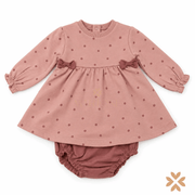 Abitino Rosa con Micro Fiori e Culotte - Street Monkey