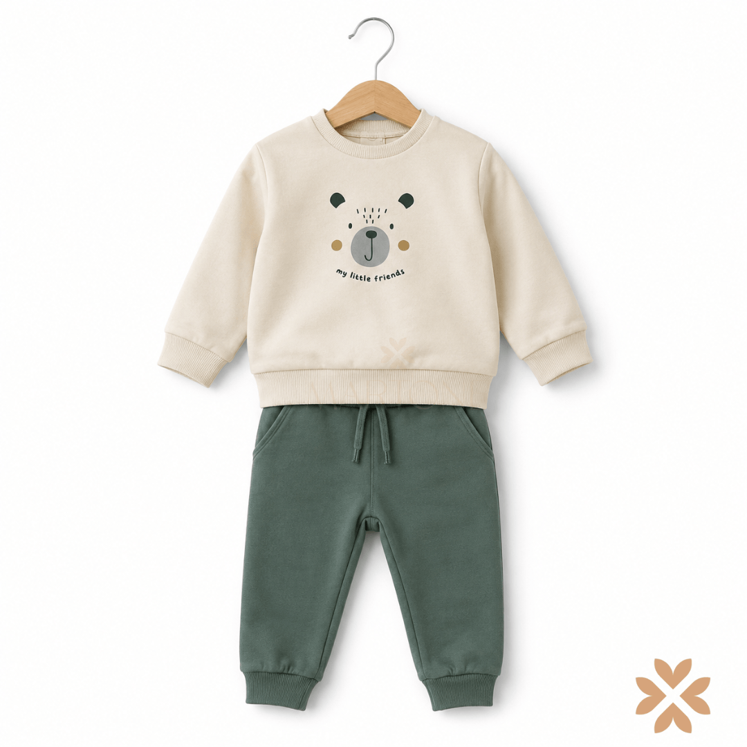 Completo Bimbo Orsetto Verde - Street Monkey
