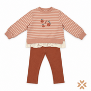 Completo con Felpa a Righe e Pantalone Coordinato - Street Monkey
