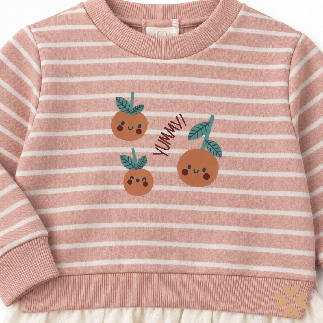 Completo con Felpa a Righe e Pantalone Coordinato - Street Monkey