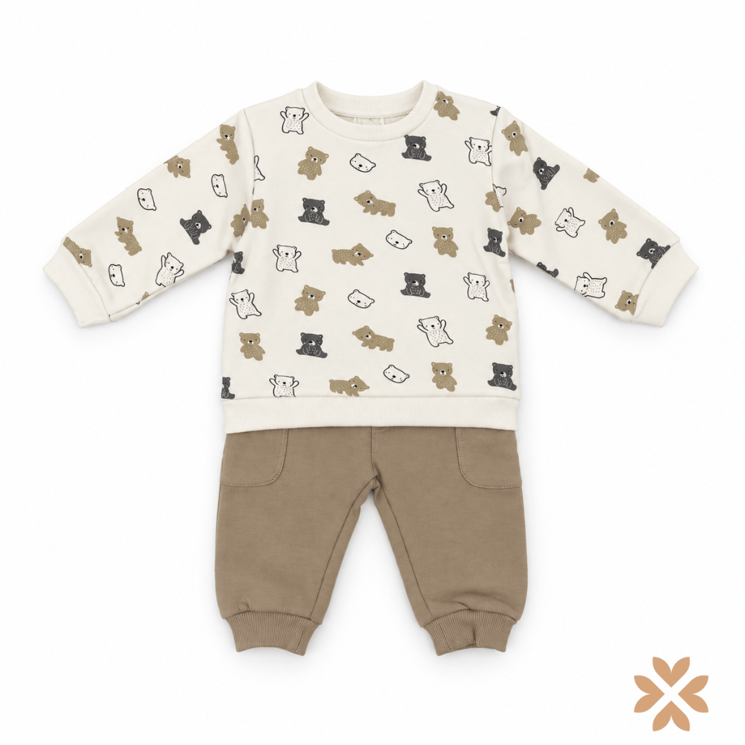 Completo con Felpa Orsetti e Pantalone Jogger - Street Monkey