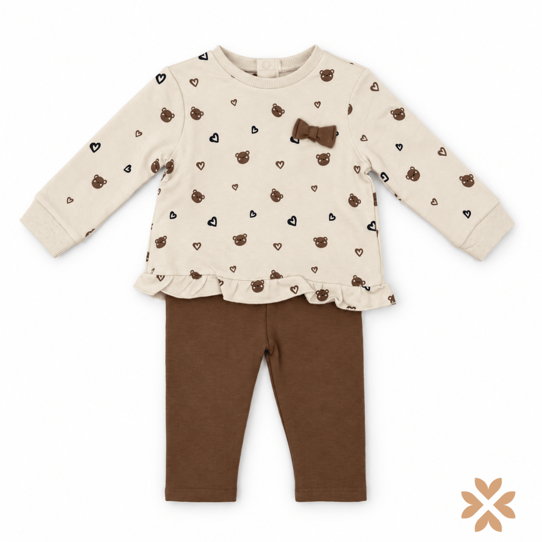Completo con Orsetti, Cuori e Fiocchetto - Street Monkey