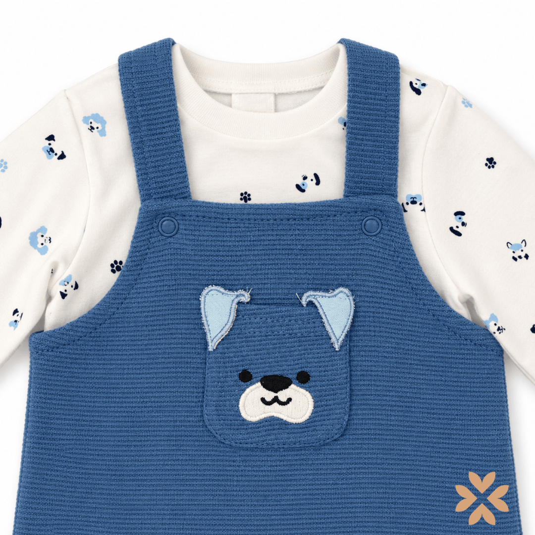Completo con Salopette e Maglia Stampata - Street Monkey