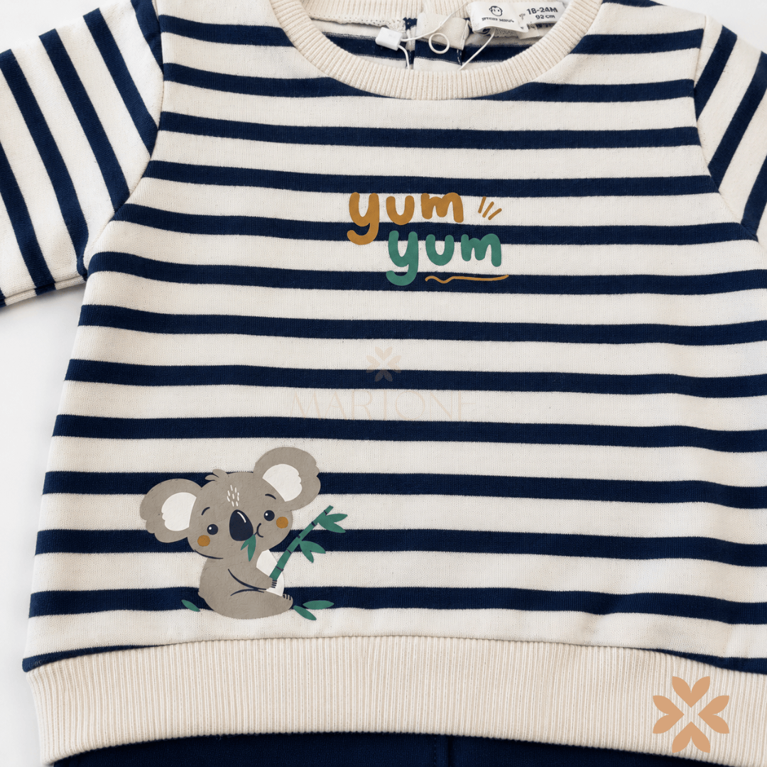 Completo Koala a Righe - Street Monkey