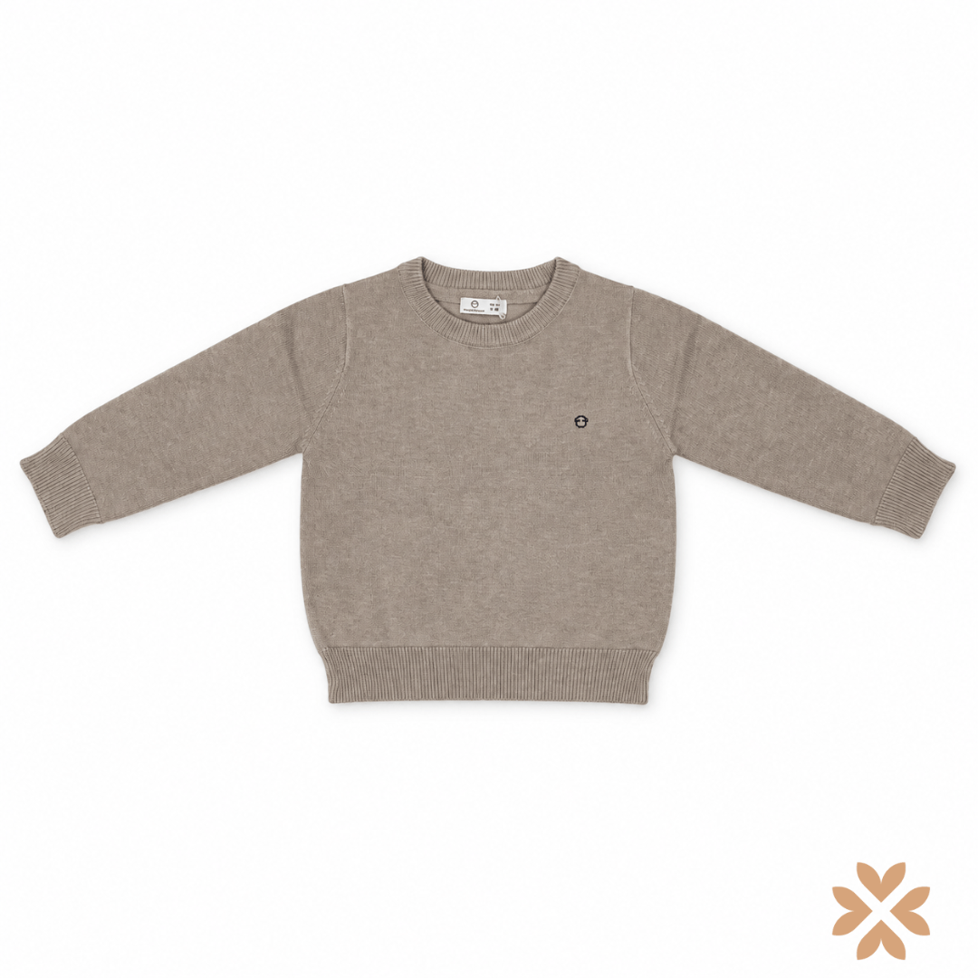 Maglioncino Bimbo Girocollo con Logo Ricamato - Street Monkey