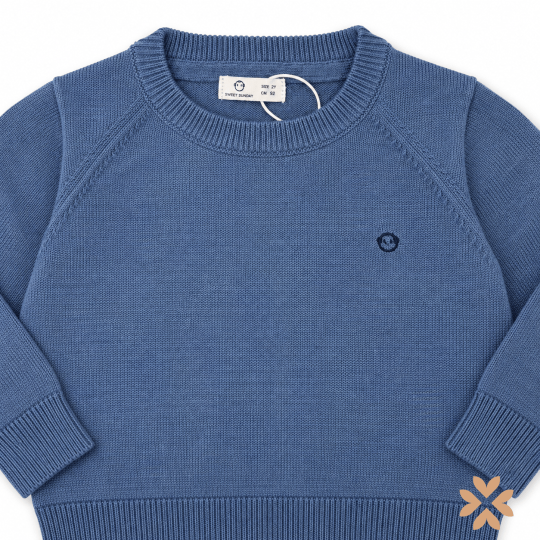 Maglioncino Bimbo Girocollo con Logo - Street Monkey