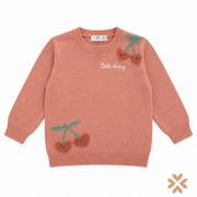Maglioncino Rosa con Ciliegie - Street Monkey