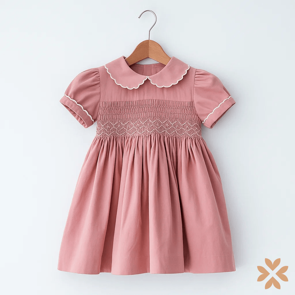 Abito elegante punto smock - Tartaleta