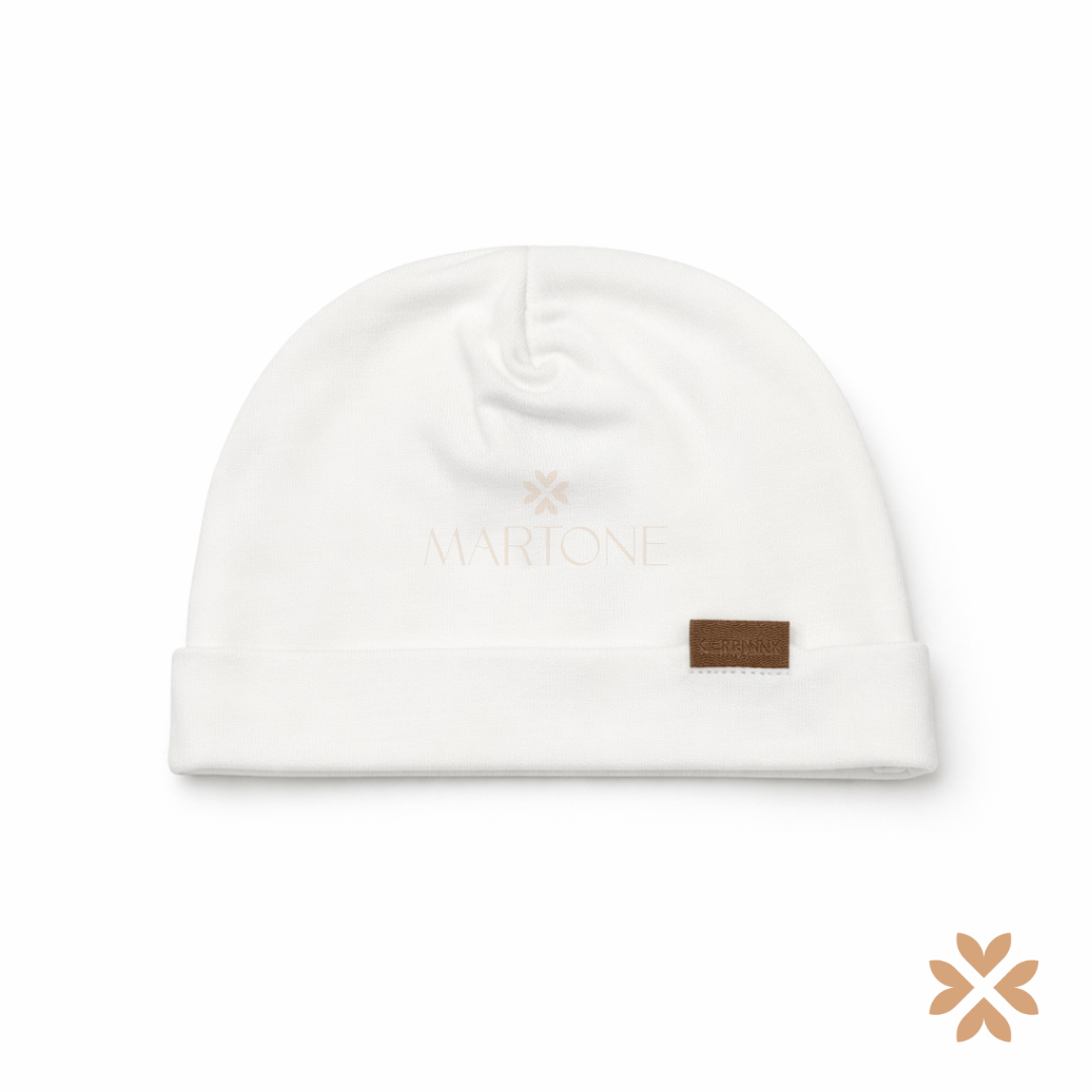 Cappellino in cotone bianco - Teto e Tatta