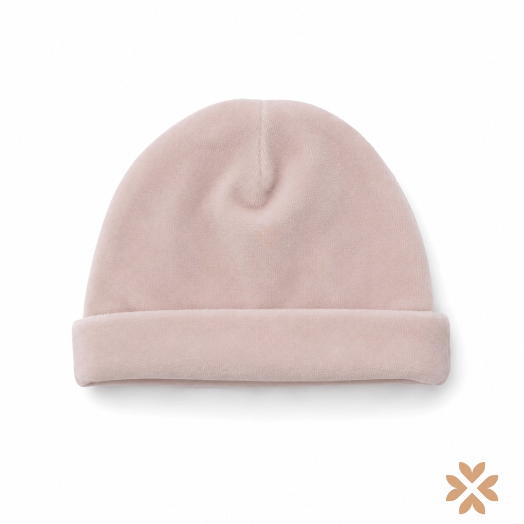 Cappello in ciniglia rosa- Tetto e Tatta