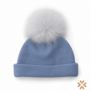 Cappello a coste con pompon- Tetto e Tatta