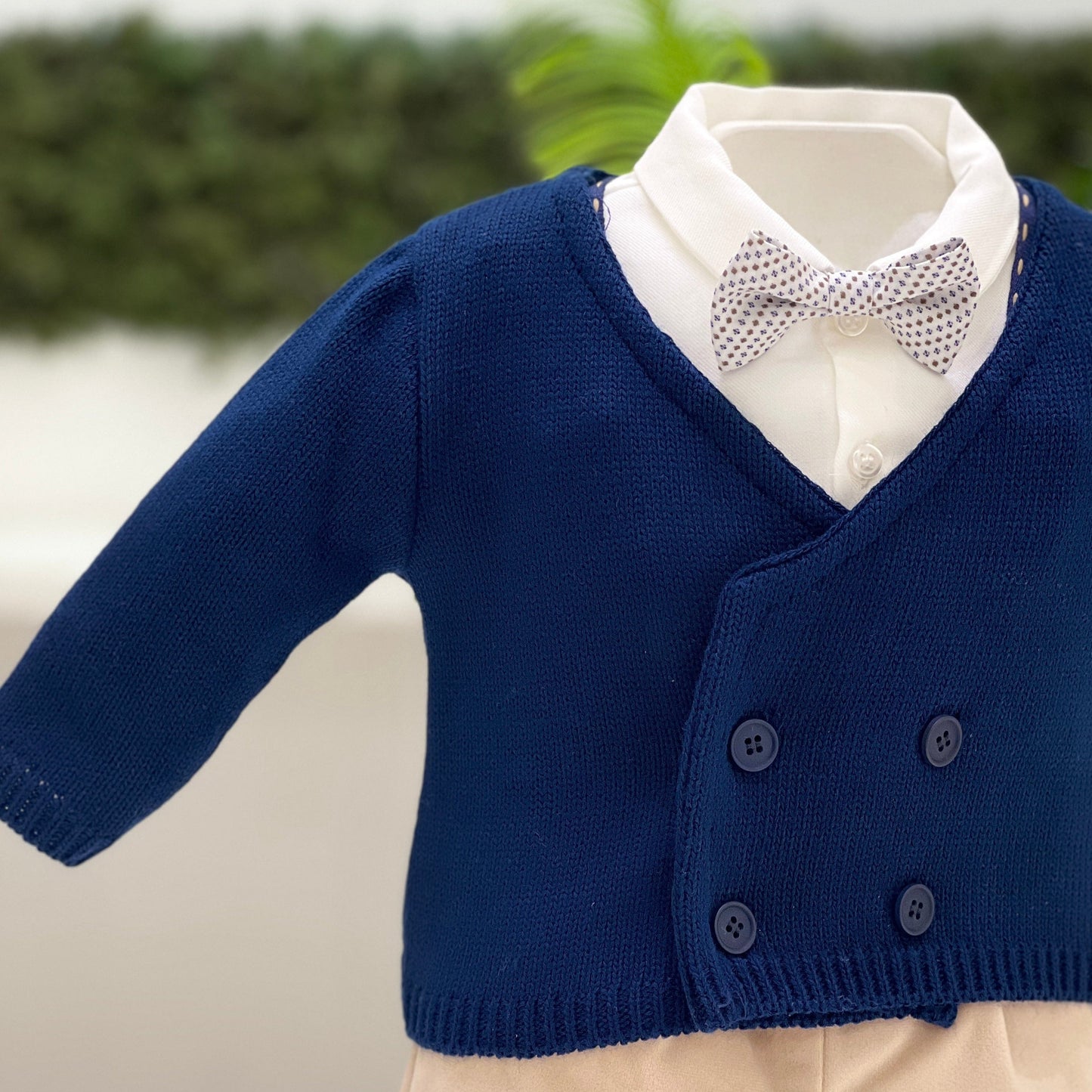 Cardigan doppiopetto blu