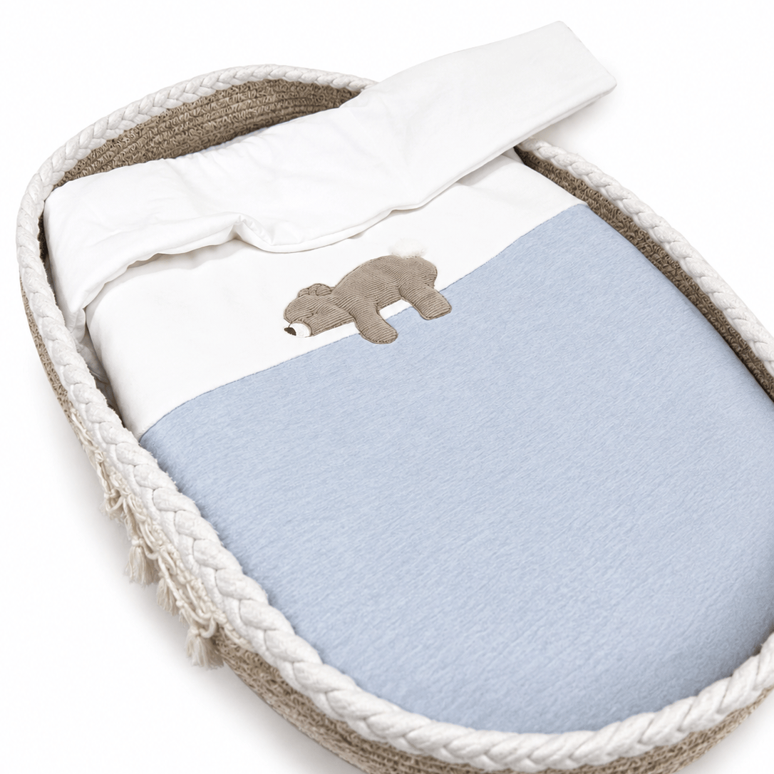 Coperta bicolore con orsetto- Tetto e Tatta