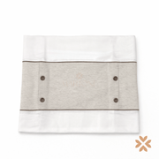 Copertina in cotone con banda beige - Teto e Tatta