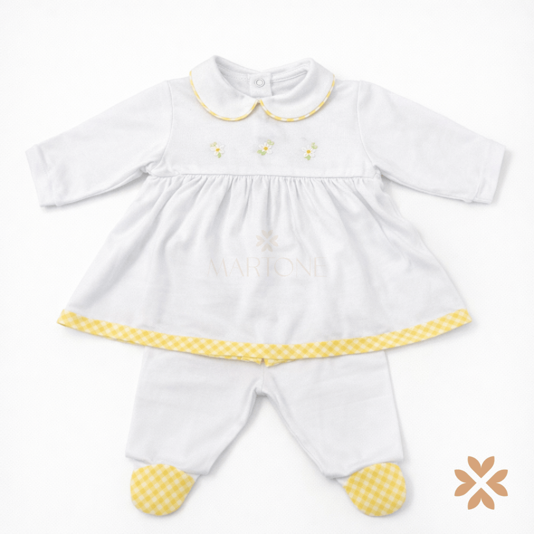 Tutina in cotone con inserti vichy - Teto e Tatta