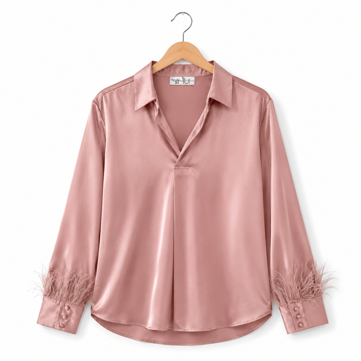 TBT1737 Camicia satin rosa To Be Too