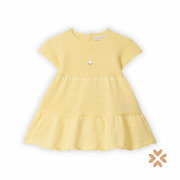 Abitino in cotone biologico giallo - Wedoble