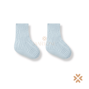 Babbucce lavorate a maglia in cotone biologio- Wedoble