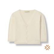 Cardigan beige scollo a V - Wedoble
