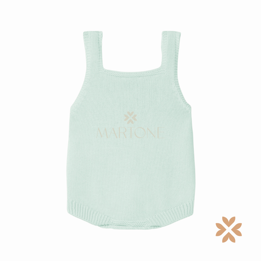 Salopete tricot in cotone - Wedoble